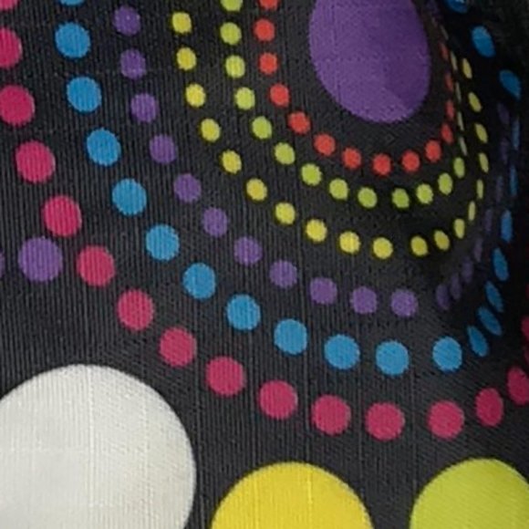 Colorful polka dot nylon shoulder bag tote - Picture 7 of 7